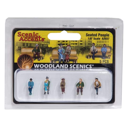 Woodland Scenics&#xAE; 1/8&#x22; Seated People Scale Figures 
